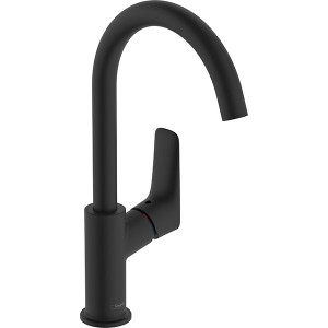 Hansgrohe Waschtischmischer 210 Logis Matt Black mit Schwenkauslauf