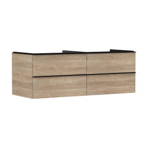 Hansgrohe Waschtischunterschrank Xelu Q ECHN 1360x550mm m.4SK f.Kons.m.AWT Matt Black