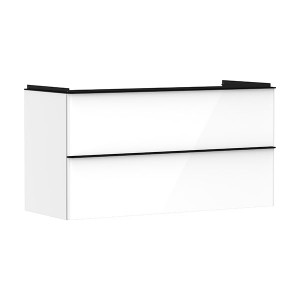 Hansgrohe Waschtischunterschrank Xelu Q we hgl 1180x475mm mit 2 SK für WT Matt Black