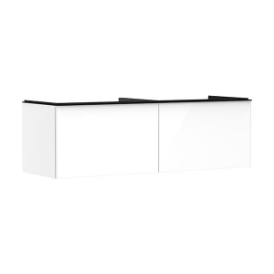 Hansgrohe Waschtischunterschrank Xelu Q we hgl 1560x540mm 2SK f.Kon./AWT ge Matt Black