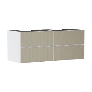 Hansgrohe Waschtischunterschrank Xevolos E Matt White 1370/550mm mit 4 SK f.Kons.m.WT ge BZs