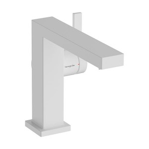 Hansgrohe WTM 110 Tecturis E Fine CoolStart mit Zugstangen-Ablaufgarnitur Matt White