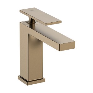 Hansgrohe WTM 110 Tecturis E mit Zugstangen-Ablaufgarnitur Brushed Bronze