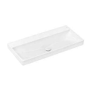 Hansgrohe Xelu Q Aufsatzwaschtisch geschliffen 1000/480 ohne Hahnloch und Überlauf, SmartClean Weiß