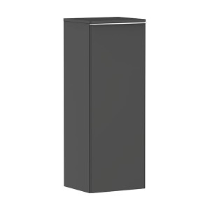 Hansgrohe Xelu Q Halbhochschrank Diamantgrau Matt 400/350, Türanschlag links Mattweiß