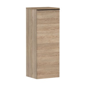 Hansgrohe Xelu Q Halbhochschrank Eiche Natur 400/350, Türanschlag rechts Mattschwarz