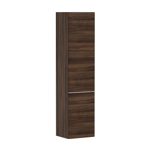 Hansgrohe Xelu Q Hochschrank Nussbaum Dunkel 400/350, Türanschlag rechts Mattweiß