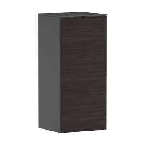 Hansgrohe Xevolos E Halbhochschrank Schiefergrau Matt 400/360, Türanschlag rechts Eiche Dunkel
