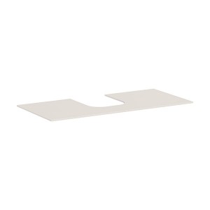 Hansgrohe Xevolos E Konsole 1180/550 mit Ausschnitt mittig für Aufsatzwaschtisch geschliffen 500/480 und 600/480 Sandbeige Matt
