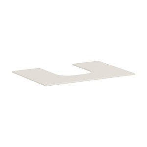 Hansgrohe Xevolos E Konsole 780/550 mit Ausschnitt mittig für Aufsatzwaschtisch geschliffen 500/480 und 600/480 Sandbeige Matt