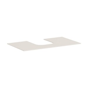 Hansgrohe Xevolos E Konsole 980/550 mit Ausschnitt mittig für Aufsatzwaschtisch geschliffen 500/480 und 600/480 Sandbeige Matt