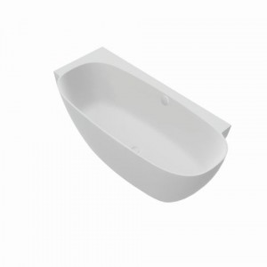 Hoesch Badewanne LaBrillante 1800x800 Ecke Links  Weiß Matt, mit Überlaufbefüllung