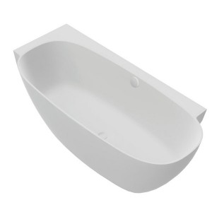 Hoesch Badewanne LaBrillante 1800x800 Ecke Links  Weiß, mit Überlauf