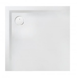 Hoesch Duschwanne Muna 1000x1000x30 mit Antirutsch, Material Solique, weiß