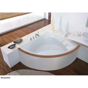 Hoesch Eckbadewanne Squadra, ohne Schürze, weiß - ABVERKAUF