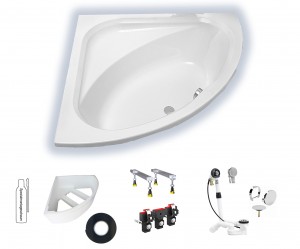 Hoesch Parana 1400x410 Eckbadewanne 5572.010