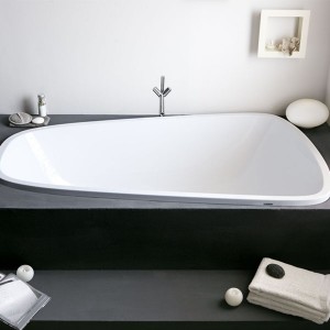 Hoesch Singlebath Duo 1766x1141x440 mm Trapez-Badewanne Überlauf Links Weiß 3688.010