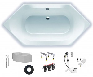 Hoesch Spectra 1900x900 6-Eck Badewanne Acryl 3652.010