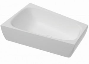 Hoesch Badewanne iSensi Trap 1800x1200 Monolith li. mit Überlauf, ang. Sch.