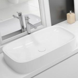 Hoesch Waschbecken LaSenia 600x350 Material Solique, weiß