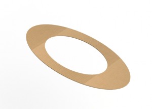 Hoesch Zubehör Schablone für Namur Badewanne 1500x700