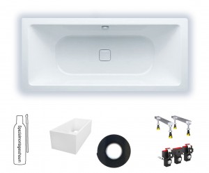 Kaldewei CONODUO 733 1800x800x430 Badewanne alpinweiß 235100010001