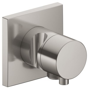 KE Absperrventil IXMO Comf. 59541, eckig Schlauchanschl./Brauseh., Nickel geb.