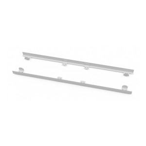 Kermi® Befestigungsset Niva einlagig in Anthrazitgrau, 1220 mm