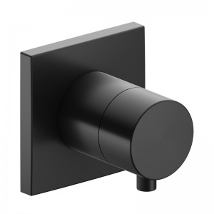 KE 2-Wege Ab-u.Umstellv.IXMO Comf.59557, eckig, Schwarzchrom gebürstet