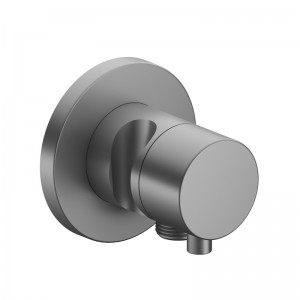 KE 2-Wege Ab-u.Umstellv.IXMO Comf.59557, Schlauchan./Brauseh.rund, Alu-finish