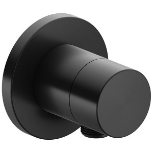 KE 2-Wege Ab-u.Umstellv.IXMO Pure 59557, Schlauchanschluss, rund,Schwarzchr. geb.