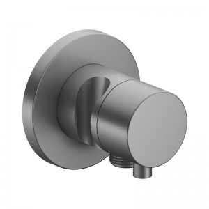 KE 2-Wege Umstellv. IXMO Comfort 59556, Schlauchan./Brauseh.,rund, Alu-finish