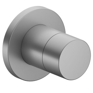 KE 2-Wege Umstellventil IXMO Pure 59556, rund, Aluminium-finish