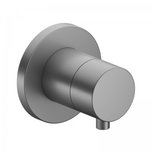 KE 3-Wege Ab-u.Umstellv.IXMO Comf.59549, rund, Aluminium-finish