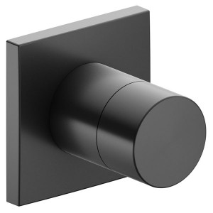 KE 3-Wege Ab-u.Umstellv.IXMO Pure 59549, eckig, Schwarzchrom gebürstet