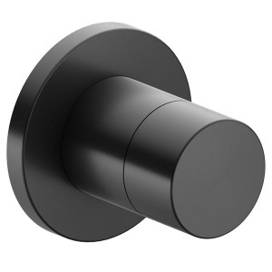 KE 3-Wege Ab-u.Umstellv.IXMO Pure 59549, rund, Schwarzchrom gebürstet