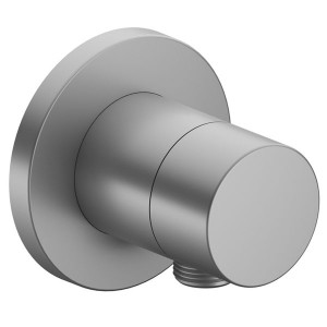 KE 3-Wege Ab-u.Umstellv.IXMO Pure 59549, Schlauchan., rund, Aluminium-finish