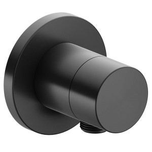 KE 3-Wege Ab-u.Umstellv.IXMO Pure 59549, Schlauchan., rund, Schwarzchrom geb.