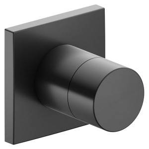 KE 3-Wege Umstellventil IXMO Pure 59548, eckig, Schwarzchrom gebürstet