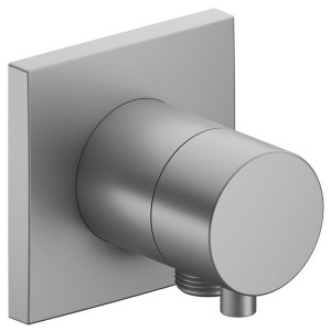 KE Absperrventil IXMO Comf. 59541, eckig Schlauchanschluss, Aluminium-finish