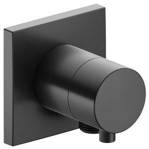 KE Absperrventil IXMO Comf. 59541, eckig Schlauchanschluss, Schwarzchrom geb.