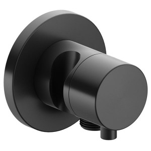 KE Absperrventil IXMO Comfort 59541,rund Schlauchanschl./Brauseh.Schwarzchrom geb