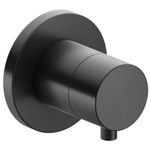 KE Absperrventil IXMO Comfort 59541, rund, Schwarzchrom gebürstet