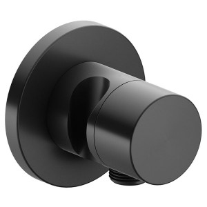 KE Absperrventil IXMO Pure 59541, rund Schlauchanschl./Brauseh.Schwarzchrom geb