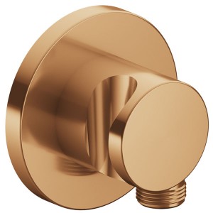 KE Schlauchanschluss IXMO 59592, mit Brausehalter, rund, Bronze gebürstet