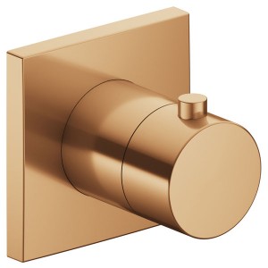 KE Thermostatarmatur IXMO 59553, eckig, Bronze gebürstet