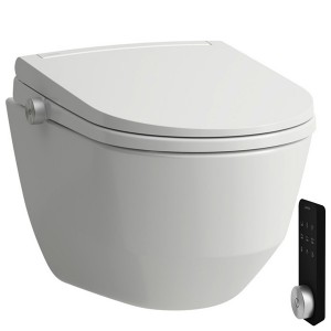 LF WC-Sitz+Deckel CLEANET PRO Spülrandloses Wand-WC, weiß