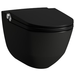 LF Dusch-T-WC wandh. RIVA 600x355x405 spülrandlos schwarz matt