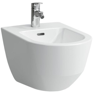 Laufen Wand-Bidet Laufen PRO 1 HL Eckventile außen 360x530 weiß