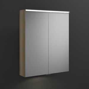 Burgbad Eqio Spiegelschrank+horizontaler LED-Beleuchtung mit LED-Waschtischbeleuchtung